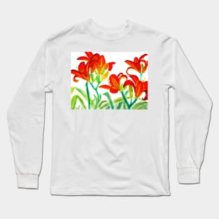 Red lilies Long Sleeve T-Shirt